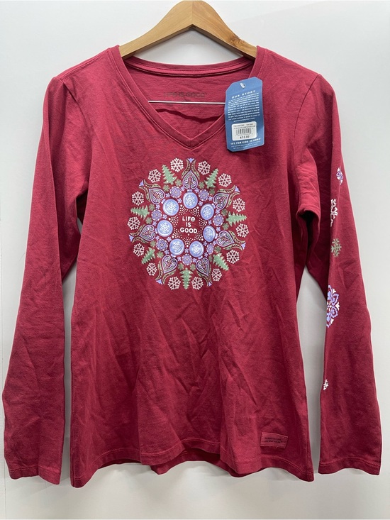 Life Is Good Tops - Life is Good Women's Winter Wonderland Mandala Long Sleeve Crusher Tee